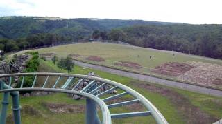 Achterbahn Die Heiße Fahrt at Klotten Wild und Freizeitpark in Germany  On Ride POV [upl. by Nottarts626]