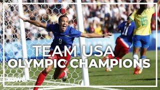 US womens soccer snags another gold medal at Paris Olympics [upl. by Ahtekal]