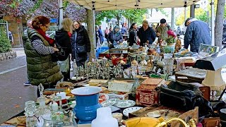 Paris France 🇫🇷 MARCHÉ aux PUCES🪞 BROCANTE in PARIS🏺 Street shopping Vlog🛍️ FLEA MARKET🪑Thrifting 4K [upl. by Odnomar768]