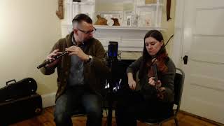 Billy BrockersTom Wards Downfall  Will Woodson amp Caitlin Finley Irish Flute and Fiddle [upl. by Lertsek]