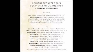 Neujahrskonzert 2024 Programm  Wiener Philharmoniker（Karl Komzák II Eduard Strauss Ziehrer …） [upl. by Allix107]