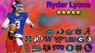 Ryder Lyons Highlights  The Next Russell Wilson [upl. by Dlareme332]