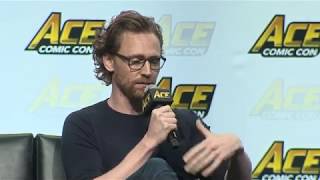 Tom Hiddleston and Tom Holland Loki and SpiderMan Panel  ACE Comic Con Seattle [upl. by Aznerol]