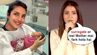 Anushka Sharma Reaction on Priyanka Chopra and Nick Jonas Surrogate Baby [upl. by Raila]