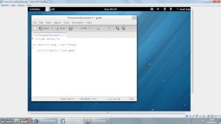 Using gedit to edit C and Python programs on Fedora 18 [upl. by Gizela]