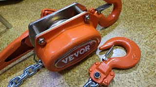 Vevor 3Ton Lever Chain Hoist Review [upl. by Odo]