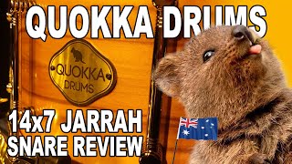 Quokka Drums  14x7quot 9ply Jarrah Snare Drum review [upl. by Ennayelhsa878]