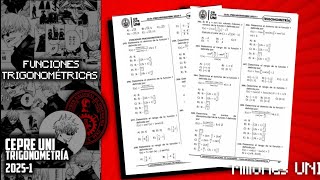 FUNCIONES TRIGONOMÉTRICAS  CEPREUNI 20251  TODO EN UN VIDEO [upl. by Fredkin]