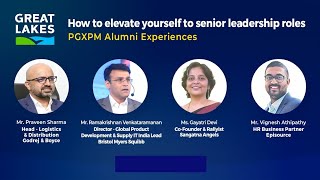 How to Elevate Yourself to Senior Leadership Roles  Webinar with Great Lakes PGXPM Alumni [upl. by Tanny]