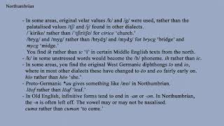 AngloSaxon Regional Dialects [upl. by Annibo]