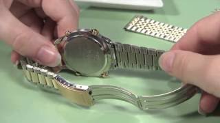 How to Change a Metal Watch Band without Holes in the Case [upl. by Whit117]