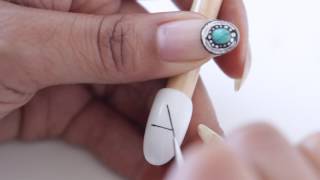 HOW TO FREEHAND NAIL ART LKE A PRO  abetweene [upl. by Nalced]