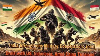 quotIndia Strengthens Military Cooperation Joint Drills with US Indonesia Amid China Tensionsquot [upl. by Ecyak3]