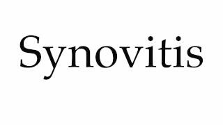 How to Pronounce Synovitis [upl. by Netsuj]