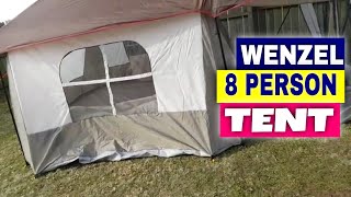 WENZEL KLONDIKE 8 PERSON TENT Camping Outdoors lightweight 2 room camping [upl. by Godard973]