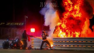 28 Seconds of Romain Grosjeans Death [upl. by Yolane891]