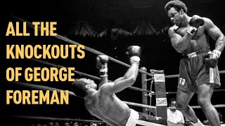 All 68 Knockouts Of George Foreman [upl. by Asined]