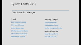 Installing System Center Data Protection Manager [upl. by Ezri752]