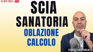 SCIA SANATORIA oblazione calcolo con esempio [upl. by Anaidiriv286]