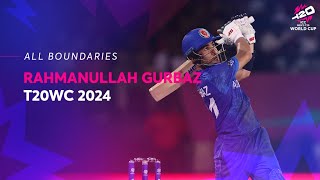 Every Rahmanullah Gurbaz boundary  T20WC 2024 [upl. by Schonfield317]