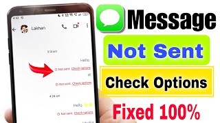 Message not sent check options problem  Not sent check options sms problem  Message not send [upl. by Joyce883]