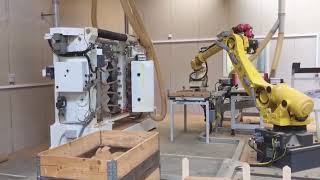 BACCI AUTOMATION  Bacci Copying lathes robot feeding [upl. by Cordie]