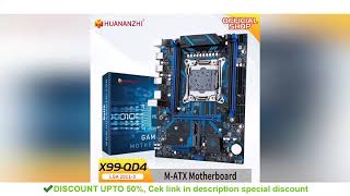 HUANANZHI X99 QD4 LGA 20113 XEON X99 Motherboard Intel E5 2640 2666 2680 2696 V3 V4 suppo [upl. by Susumu961]