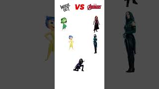 Inside out vs Marvel girl insideout2 marvel cartoon [upl. by Aidyn]