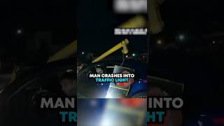 Man CRASHES Into Traffic Light 😂 [upl. by Burtis]