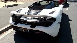 Flashy white McClaren in St Kilda near Queens Road Tower [upl. by Barnum]