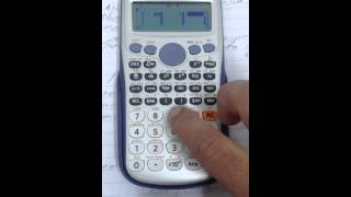 Matrix Multiplication In a casio fx570ES PLUS [upl. by Furtek757]