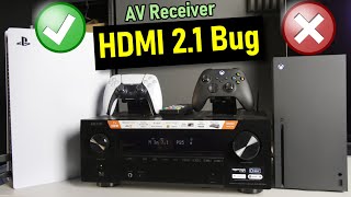 HDMI 21 Bug on 2020 AV Receivers Affects Xbox Series X but Not PS5 Why [upl. by Naitsirc]