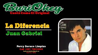 KaraOke  La Diferencia Original  Juan Gabriel  BuriOkey [upl. by Nymsaj]