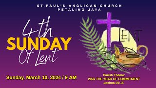 Holy Communion Service Fourth Sunday of Lent March 10 2024 [upl. by Wasserman]