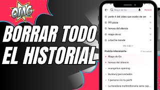 Cómo Eliminar Todo el Historial de TikTok  Historial de Búsqueda y Videos Reproducidos [upl. by Halford]