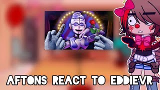 Aftons react to EddieVR  FNAF  Gacha club  13 [upl. by Devy315]