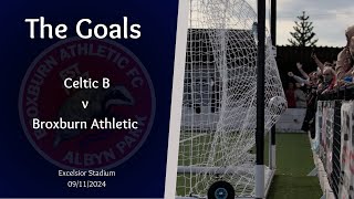 Broxburn Athletic v Celtic B  The goals [upl. by Odranoel]