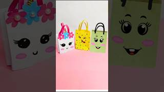 How to Make a Paper Bag 🛍️📄  Fun Paper Shopping Craft Ideas ✂️🎨 [upl. by Glick]