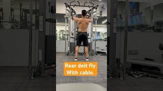 Rear delt fly with cable gymhumor gymrat gymaddict motivation anytimefitnessfitinspiration [upl. by Noremak]