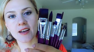 🖌️ You are my CANVAS 🎨 ASMR ○ Painting ○ Brushing ○ [upl. by Aneladdam]