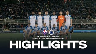 FIORENTINA  CLUB BRUGGE  HIGHLIGHTS  20232024 [upl. by Marna]