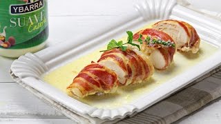 Pechuga de pollo al horno con bacon [upl. by Fisch]