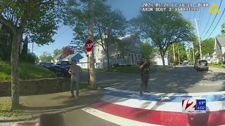 East Providence man says he was falsely accused of defacing patriotic crosswalk wants apology [upl. by Eissahc]