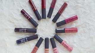 NYX Soft Matte Lip Cream  ReviewSwatches [upl. by Losse]