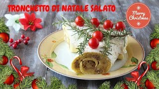 TRONCHETTO DI NATALE SALATO CON PATATE E SALSICCE [upl. by Hetti]