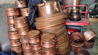 Coppersmithing  Making a copper pot Cauldron😍🇮🇷⚒️ [upl. by Ahsinal486]