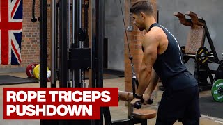 Rope Triceps Pushdown [upl. by Arrim]