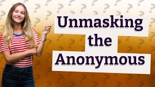 Can you find out who posted anonymous on Facebook [upl. by Ahseka]