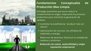 Lección 12 Fundamentos Conceptuales de Producción Más Limpia Producción y Consumo Sostenible [upl. by Ahseikal]