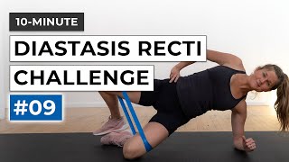 10Minute Diastasis Recti Challenge 9  Postpartum Abs [upl. by Idnahr]